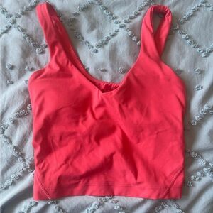 Lululemon bright coral align tank